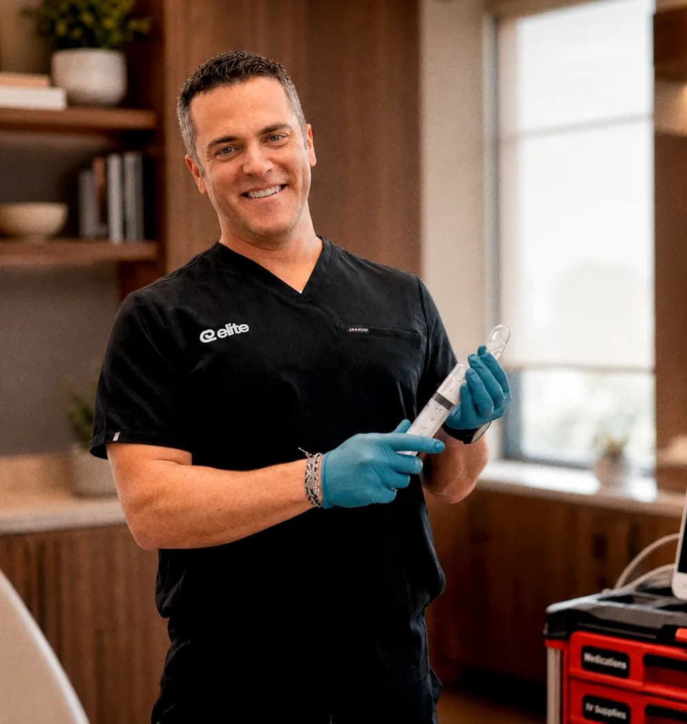 Elite anesthesia provider in a dental office